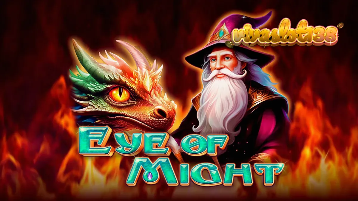 Tampilan visual slot Eye of Might dengan elemen fantasi dan simbol magis